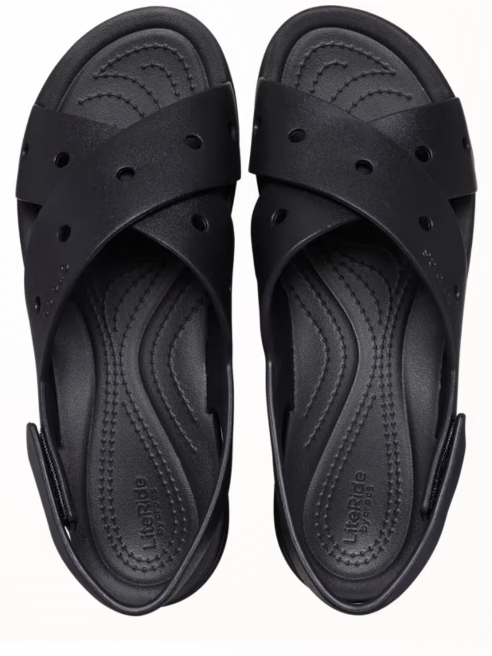 CROCS Women's Black Croslite Slide Sandals
